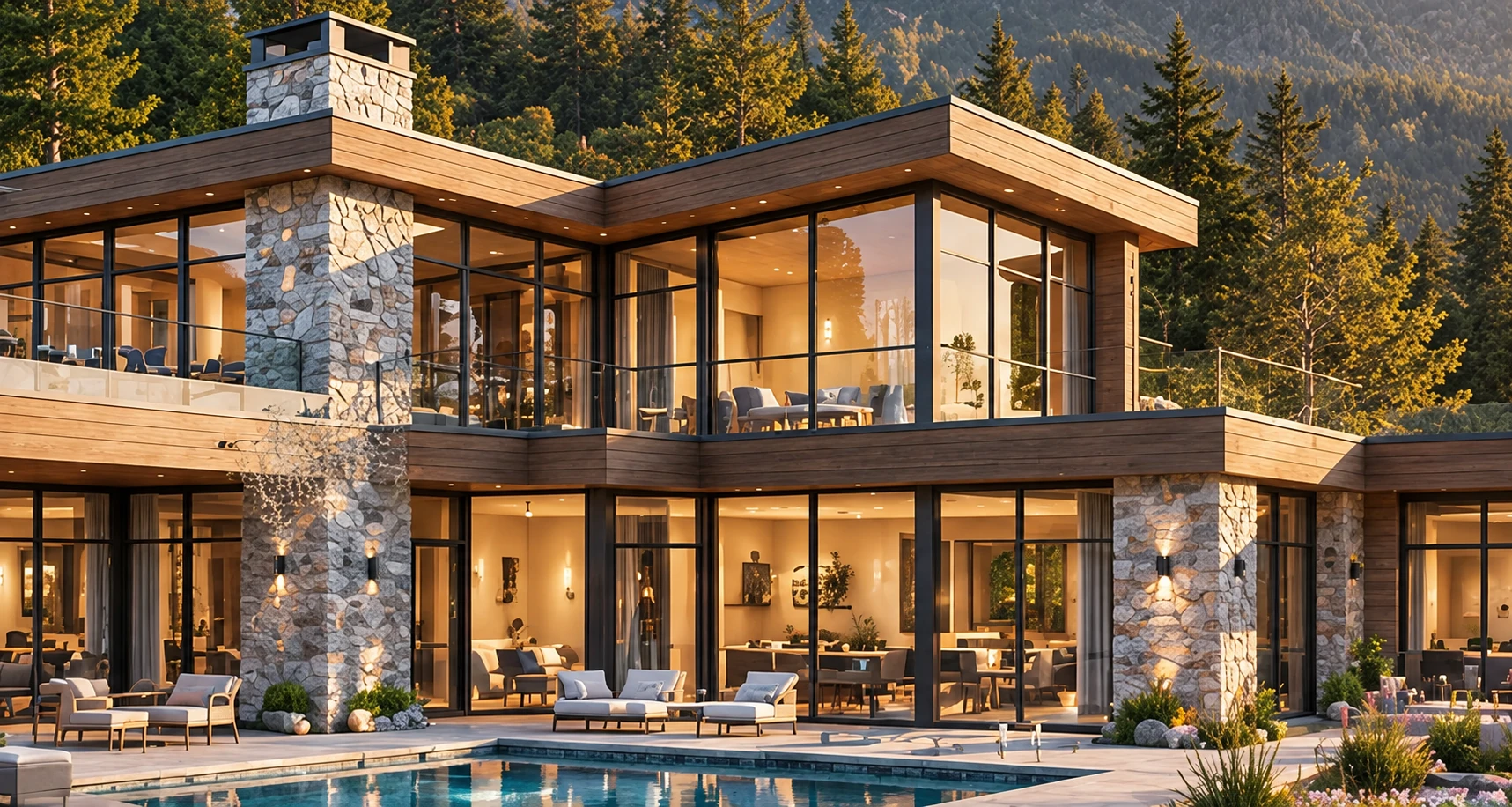 Architectural concept — mountain residence