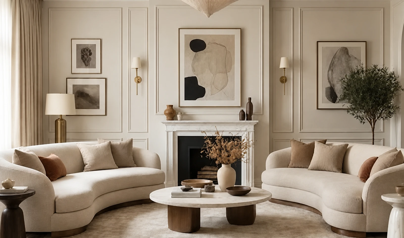 Interiors architectural concept